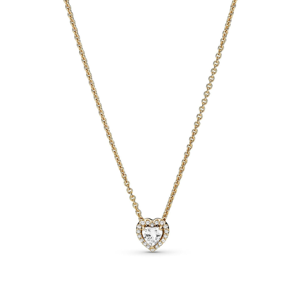 Pandora Gold Elevated Heart Necklace
