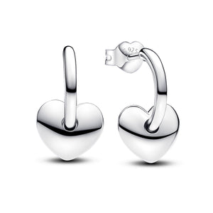 Pandora Heart Open Hoop Earrings