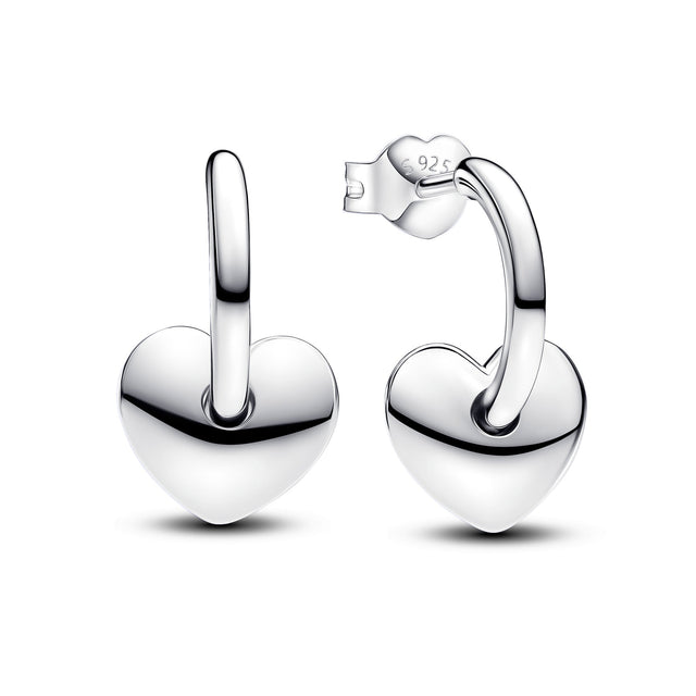 Pandora Heart Open Hoop Earrings
