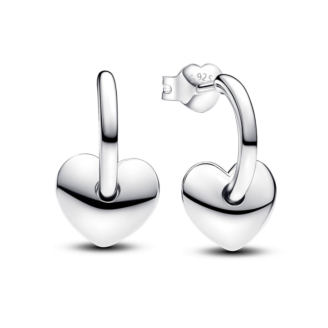 Pandora Heart Open Hoop Earrings
