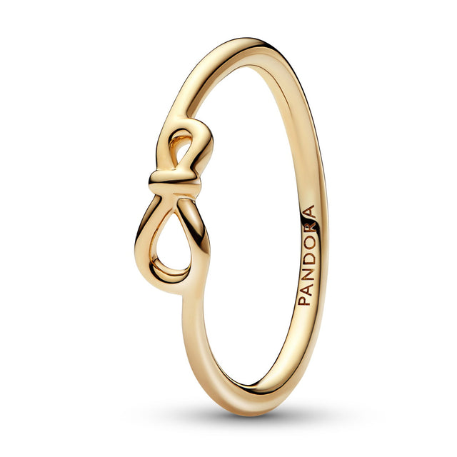 Pandora Infinity Knot Ring | Gold-Plated | Size 4.5