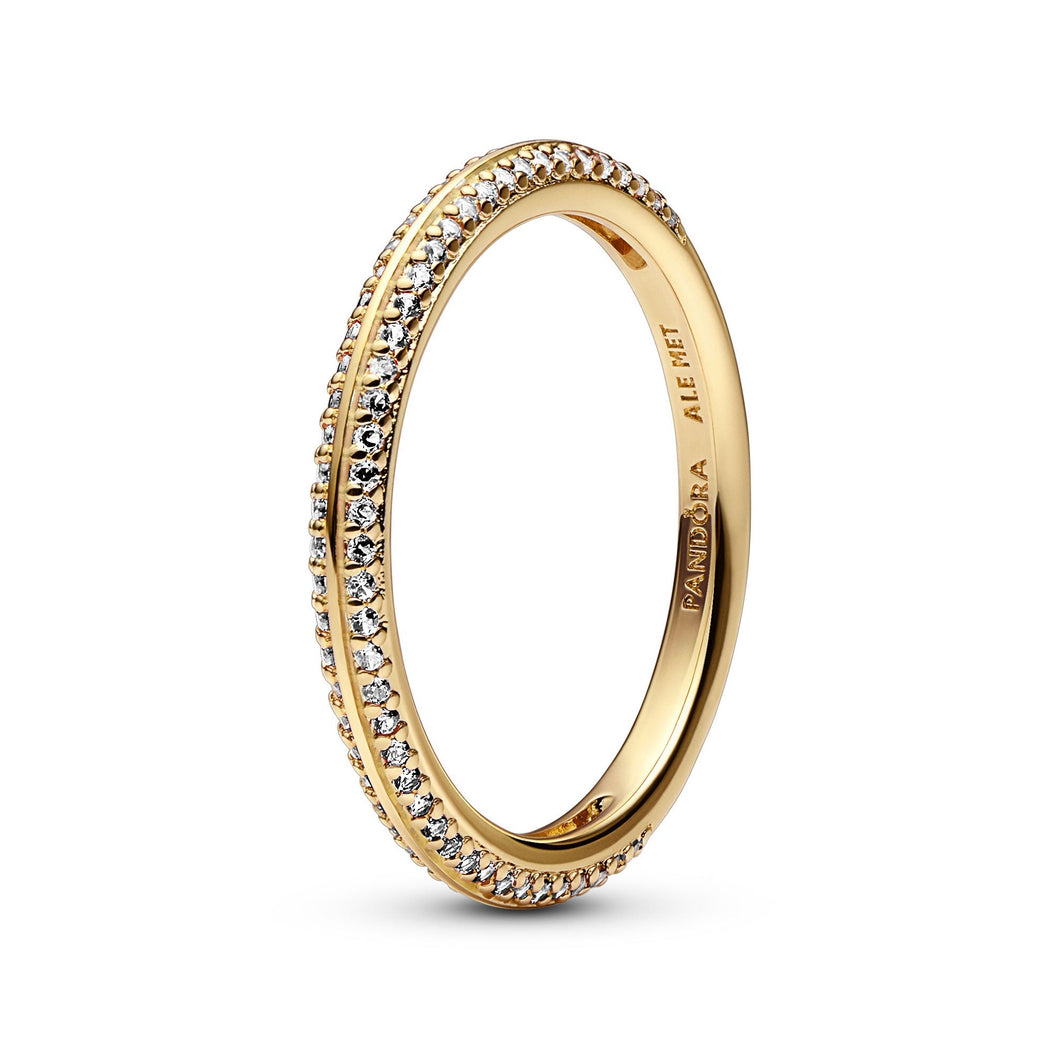 Pandora ME Pave Ring | Gold-Plated - Size 7