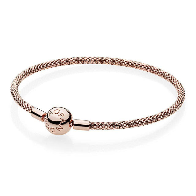 Pandora Mesh Bracelet, Rose Gold-Plated - 6.7inches
