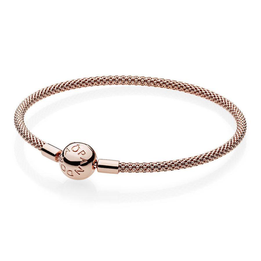 Pandora Mesh Bracelet, Rose Gold-Plated - 6.7inches