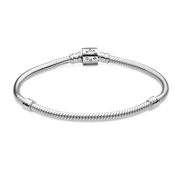 Pandora Moments Barrel Clasp Snake Chain Bracelet - 8.3inches