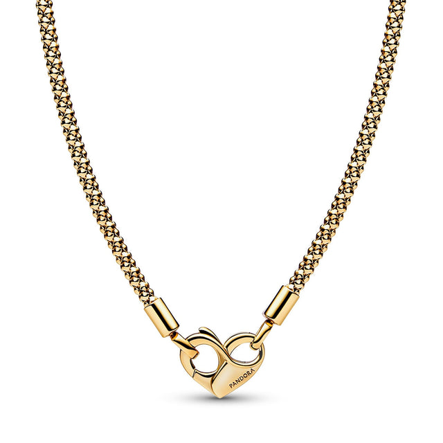 Pandora Moments Studded Chain Necklace | Gold-Plated