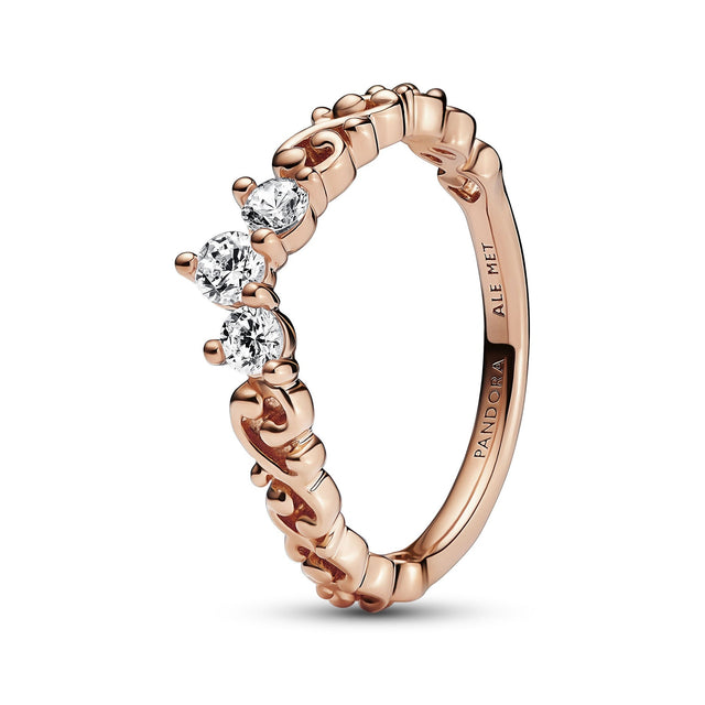 Pandora Regal Swirl Tiara Ring, Rose Gold-Plated - Size 4.5