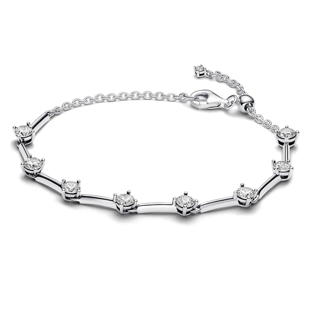 Pandora Sparkling Bars Bracelet - 6.3 Inches