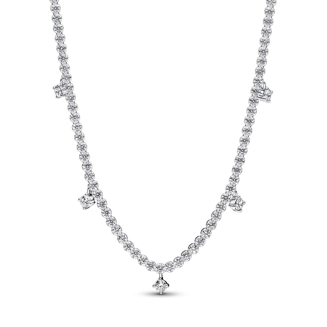 Pandora Sparkling Drop Collier Tennis Necklace