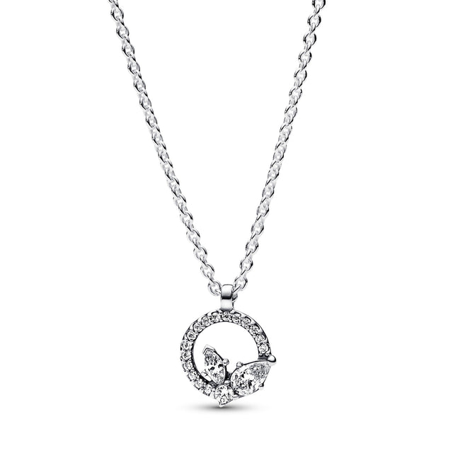 Pandora Sparkling Herbarium Circle & Cluster Pendant Necklace