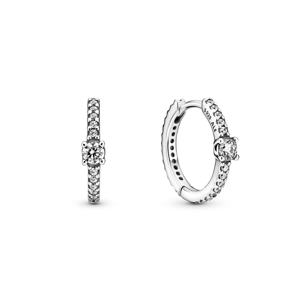 Pandora Sparkling Hoop Earrings