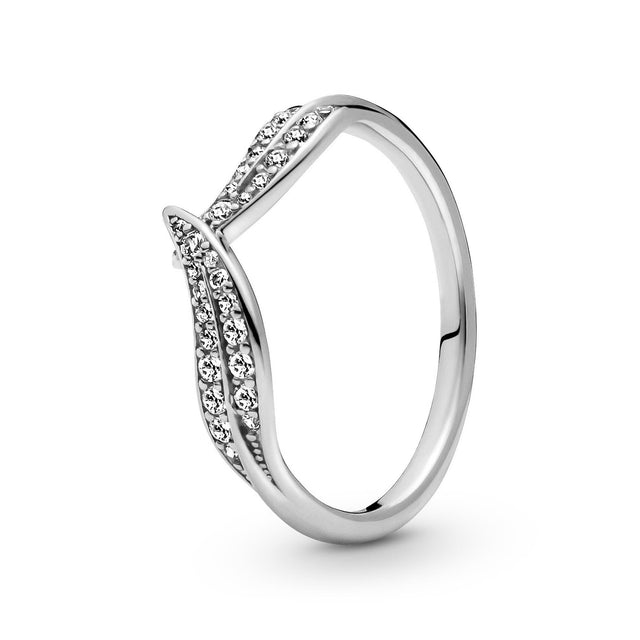 Pandora Sparkling Leaves Ring - Size 7.5