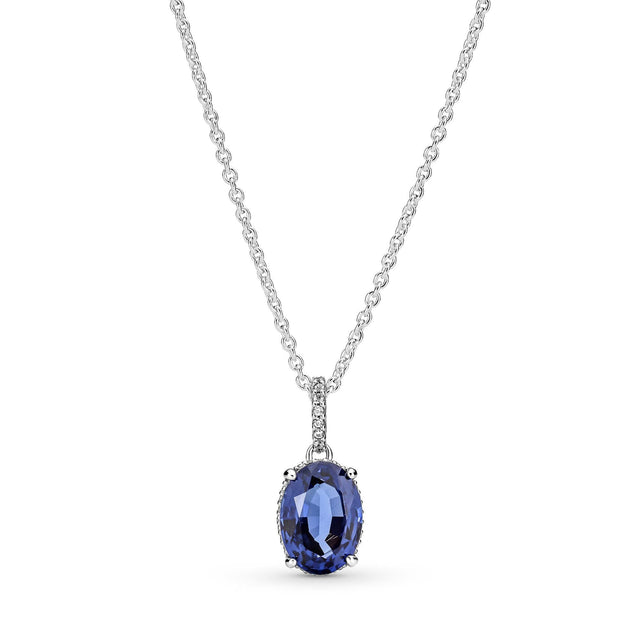 Pandora Sparkling Statement Halo Pendant Necklace