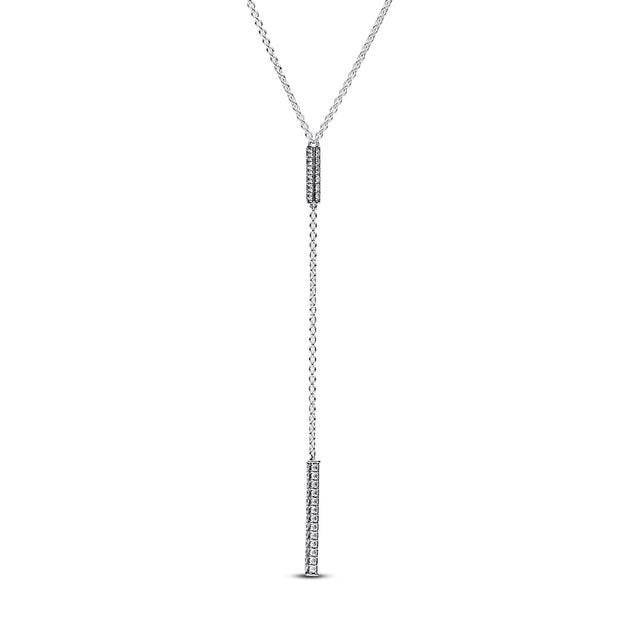 Pandora Timeless Pave Prism Drop Necklace