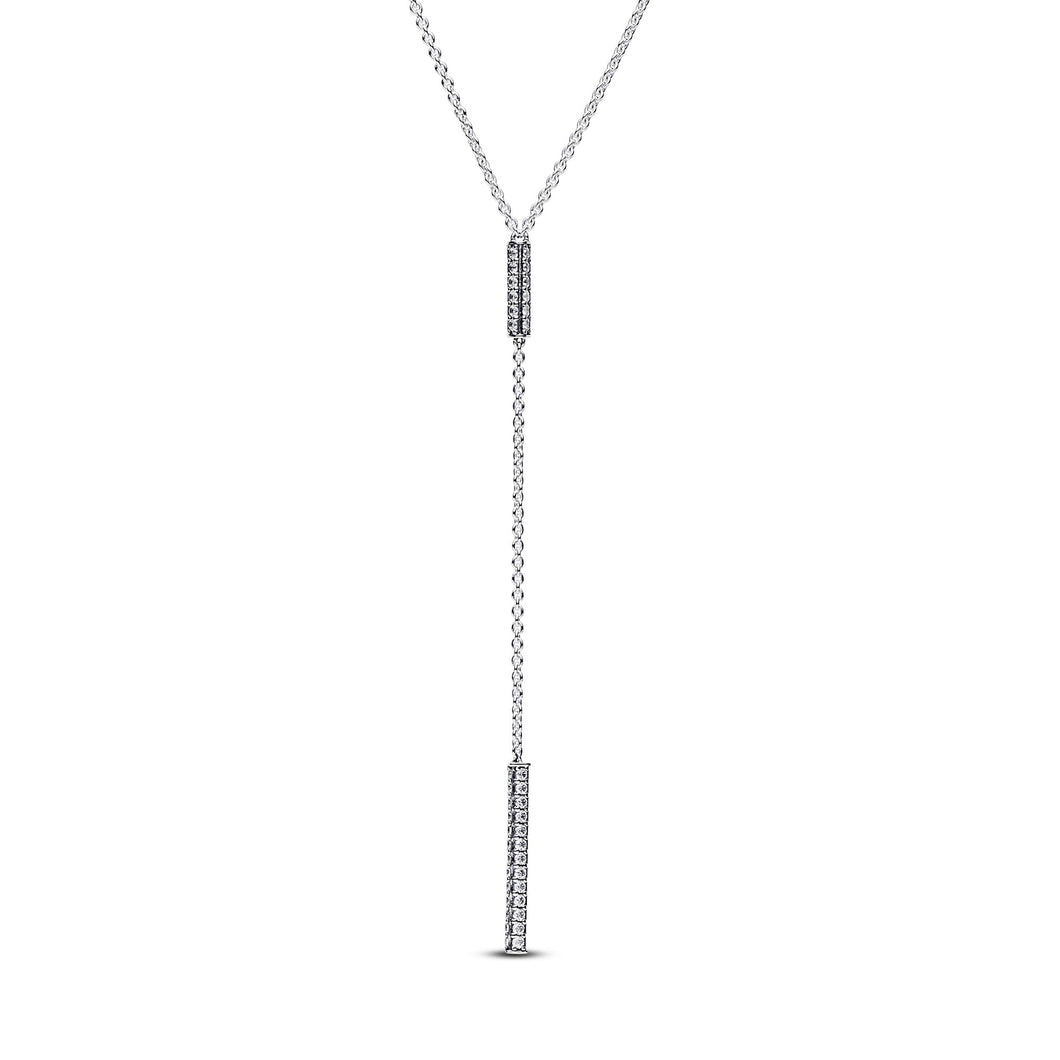 Pandora Timeless Pave Prism Drop Necklace