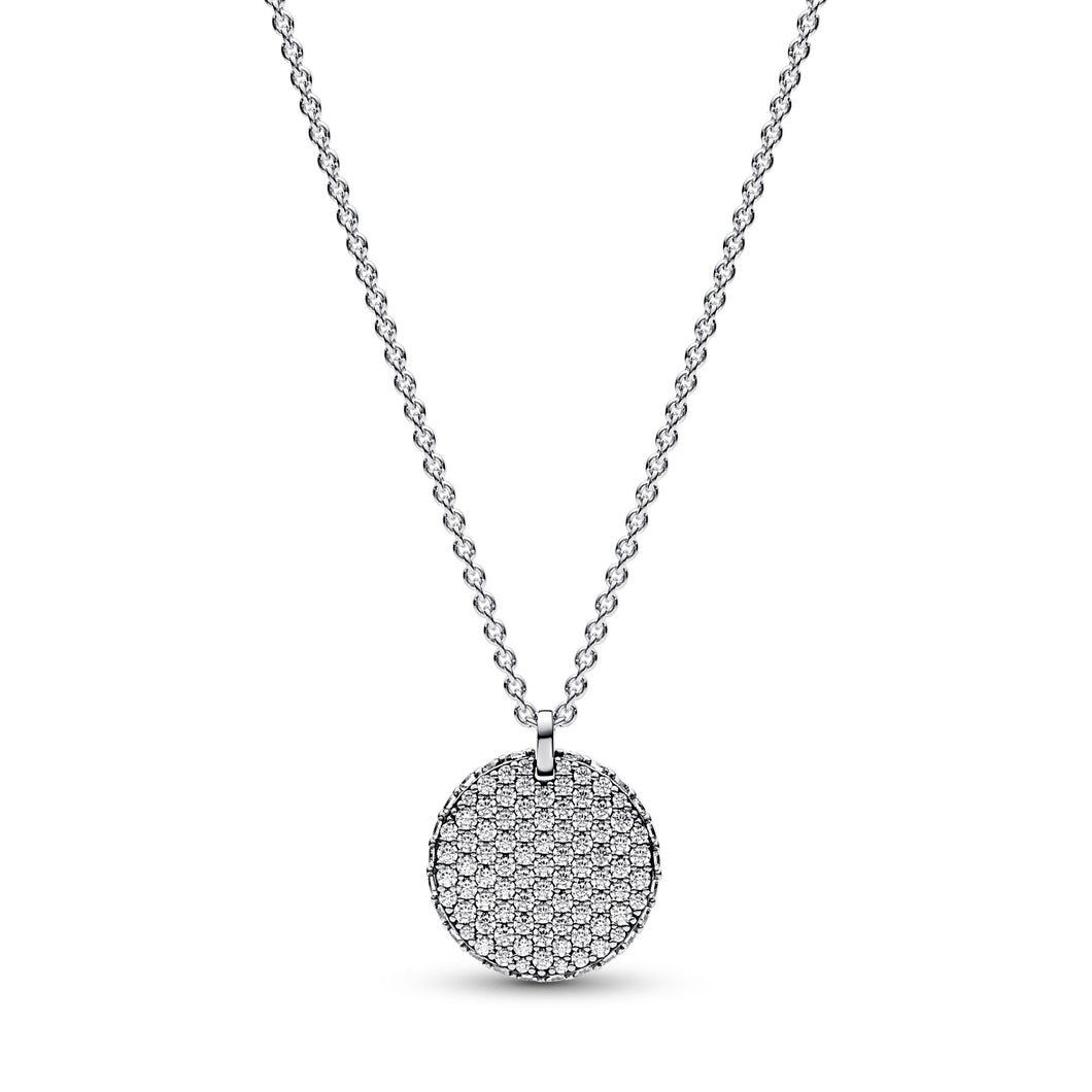 Pandora Timeless Pave Round Pendant Necklace