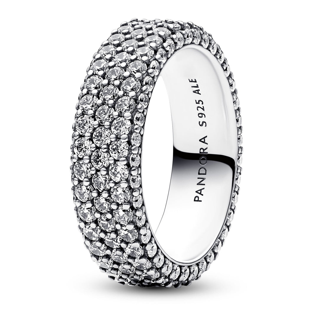 Pandora Timeless Pave Triple-Row Ring | Size 4.5