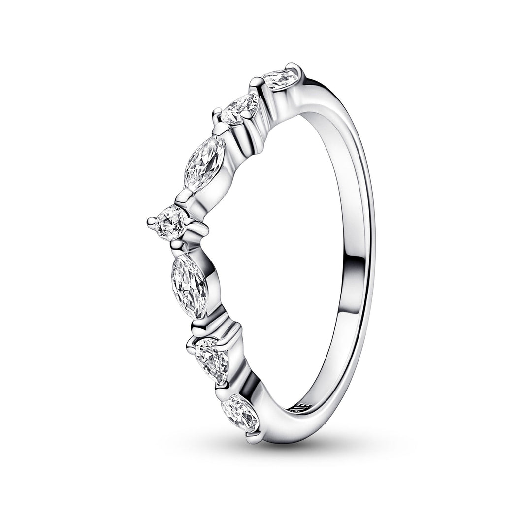 Pandora Timeless Wish Sparkling Alternating Ring | Size 6