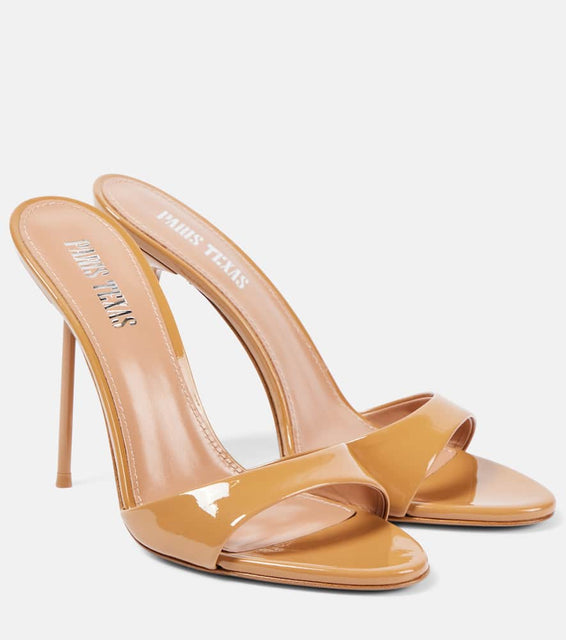 Paris Texas 105 patent leather mules