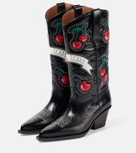 Paris Texas 60 patch-appliqu√É¬© leather cowboy boots