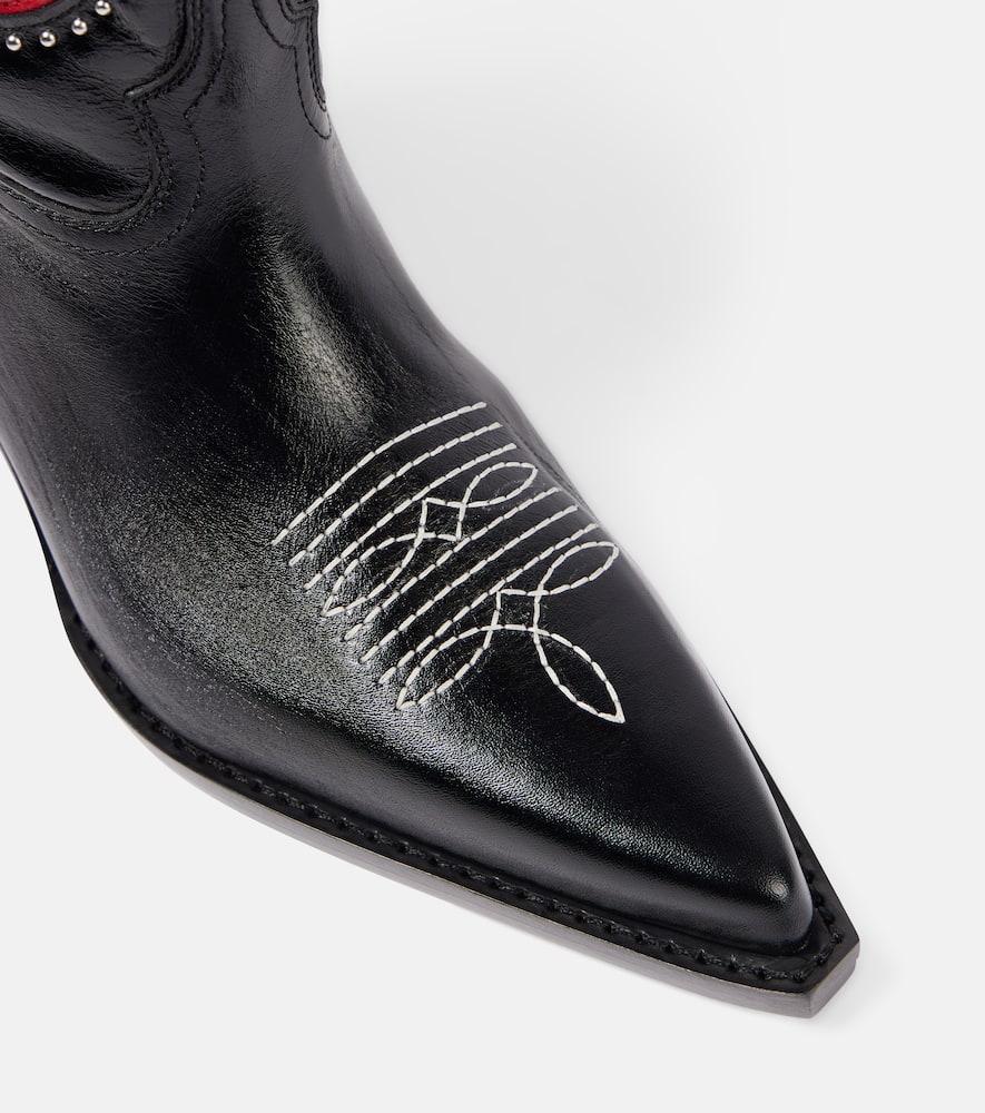 Paris Texas 60 patch-appliqu√É¬© leather cowboy boots