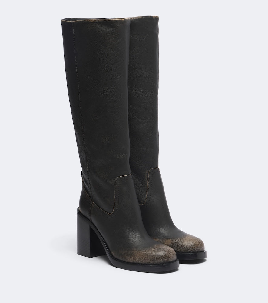 Paris Texas Alexandra leather knee-high boots