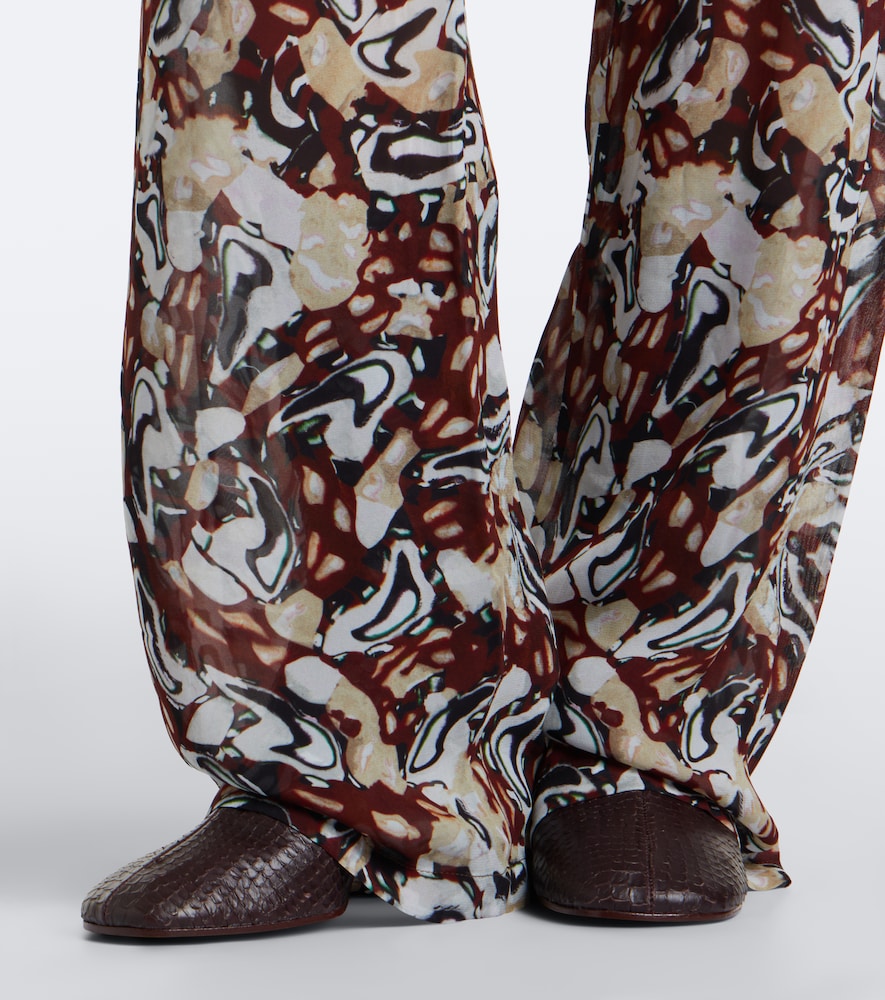 Paris Texas Alice snake-effect leather ankle boots