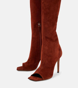Paris Texas Amanda 105 suede over-the-knee boots