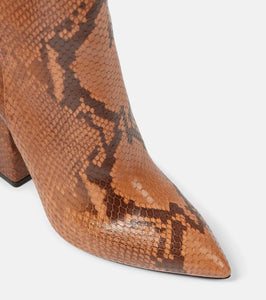 Paris Texas Anja croc-effect leather knee-high boots