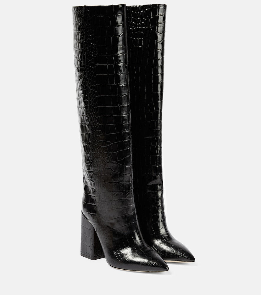 Paris Texas Anja leather knee-high boots - Paris Texas Anja 皮革过膝长靴