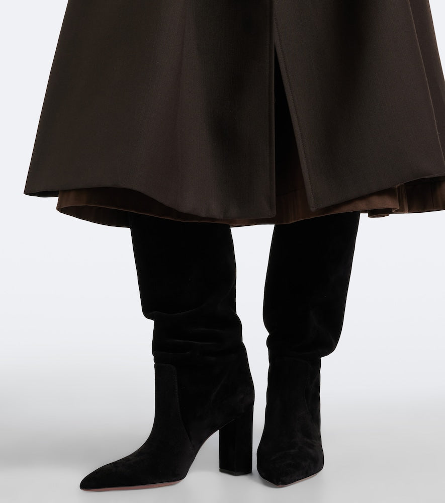 Paris Texas Anja suede knee-high boots