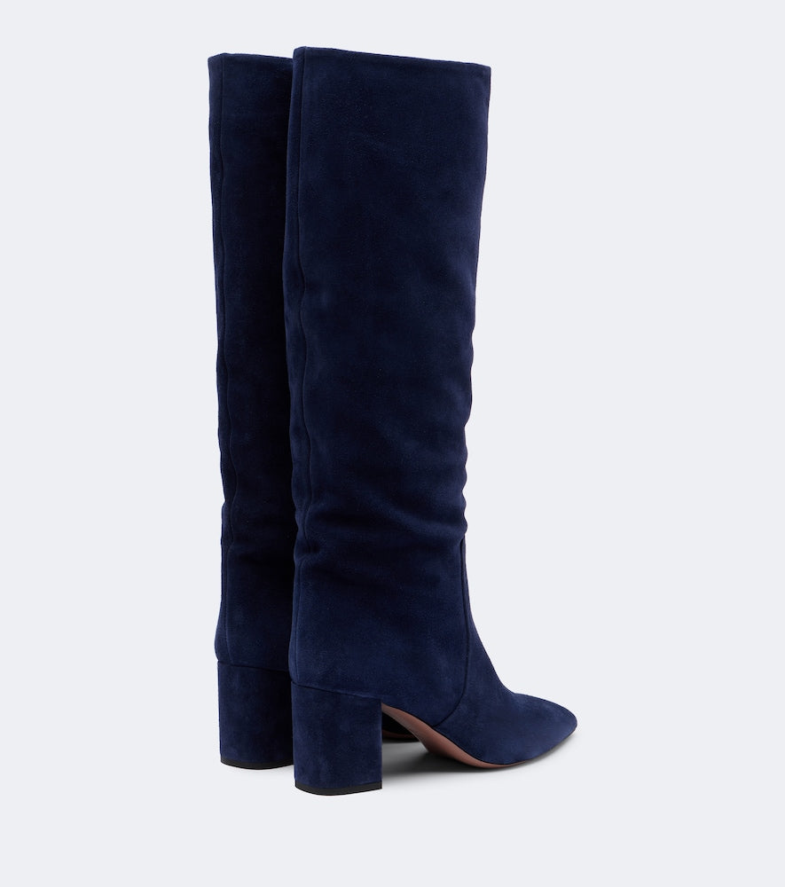 Paris Texas Anja suede knee-high boots