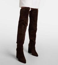 Paris Texas Anja suede over-the-knee boots