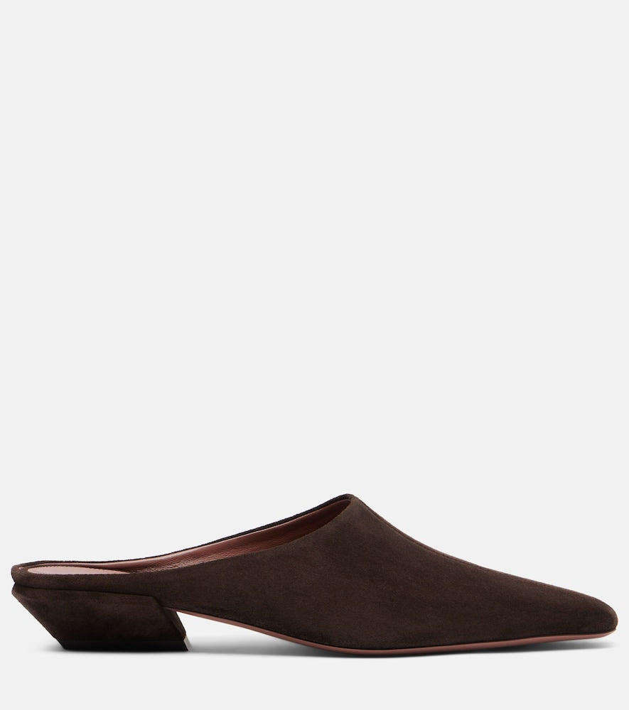 Paris Texas Belle 25 suede mules