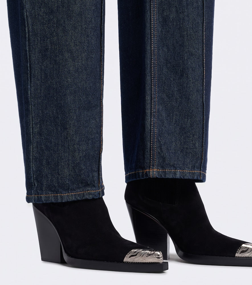 Paris Texas Dallas embellished suede ankle boots