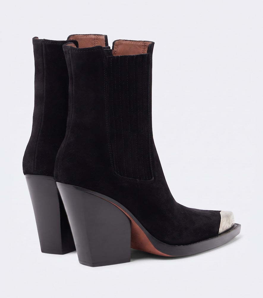 Paris Texas Dallas embellished suede ankle boots
