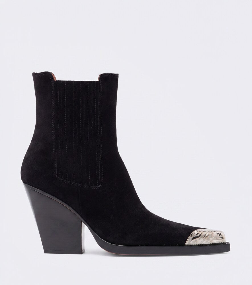 Paris Texas Dallas embellished suede ankle boots