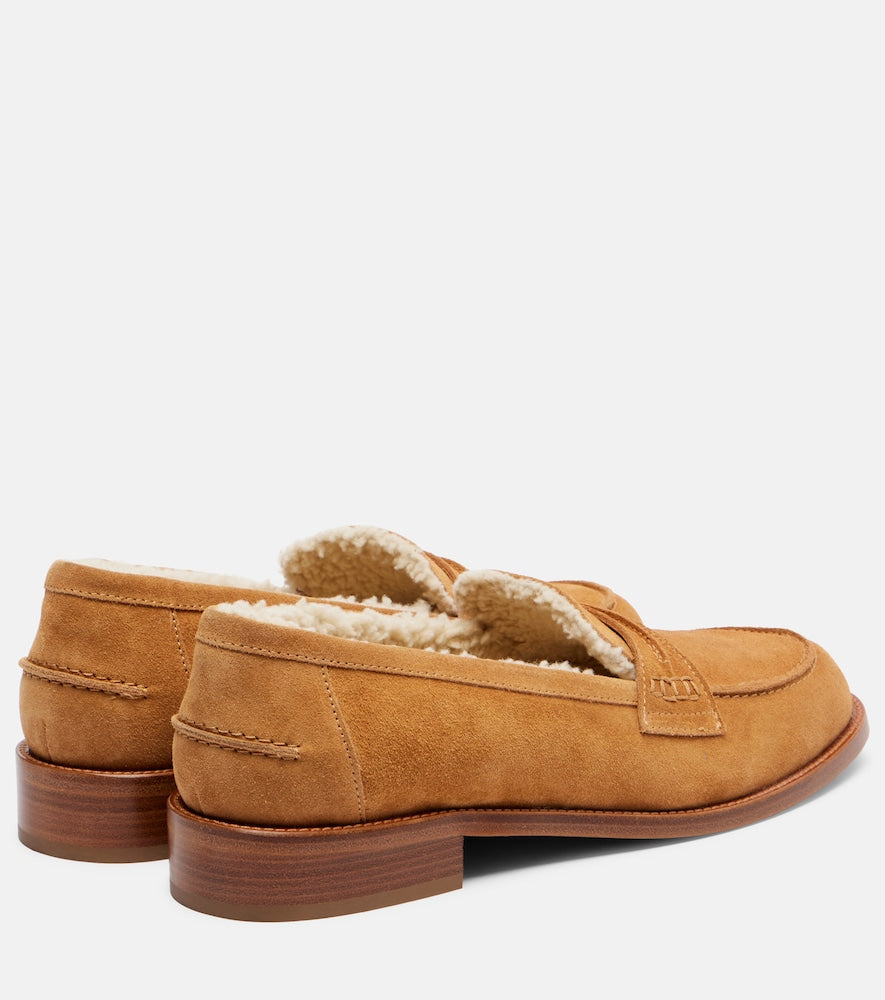 Paris Texas Dylan suede penny loafers
