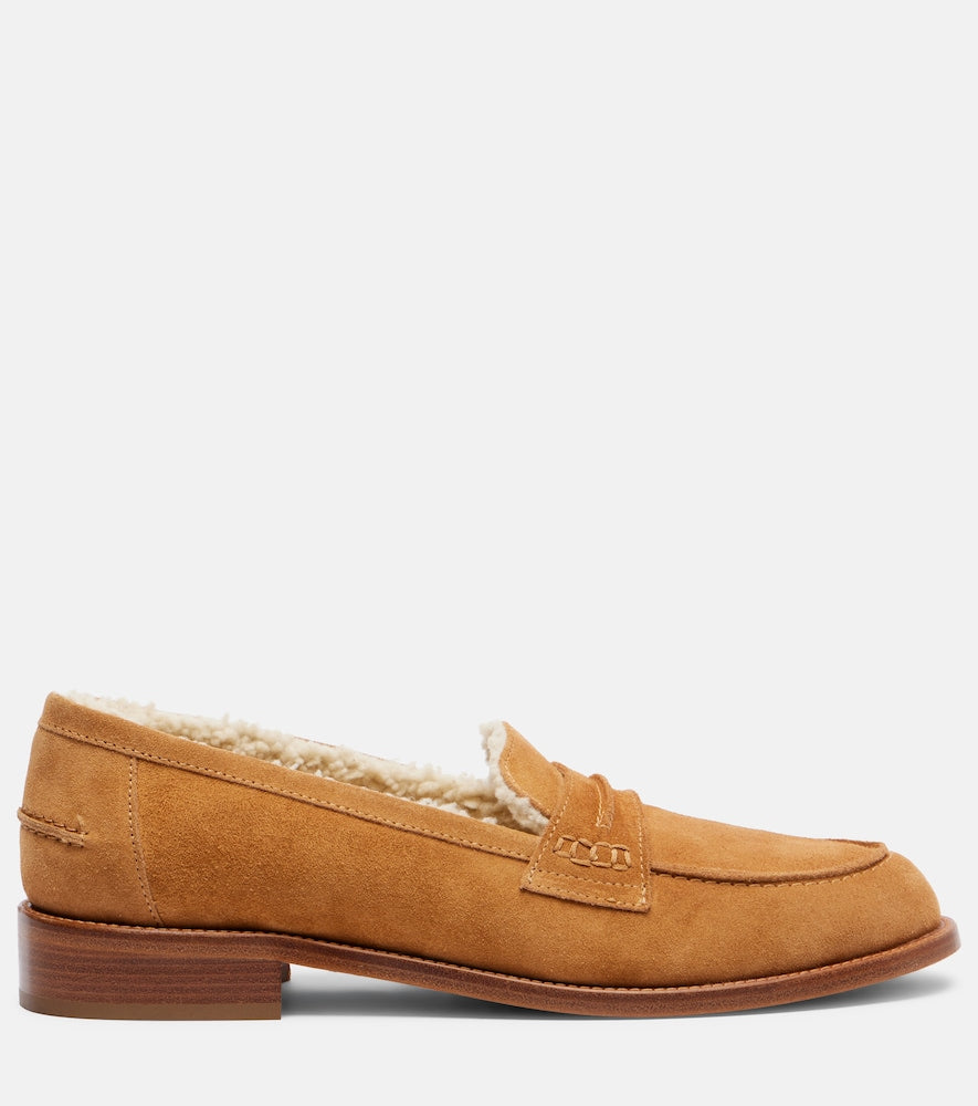 Paris Texas Dylan suede penny loafers