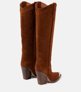 Paris Texas El Dorado embellished suede cowboy boots