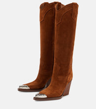 Paris Texas El Dorado embellished suede cowboy boots