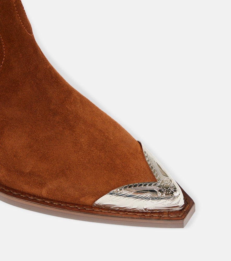 Paris Texas El Dorado embellished suede cowboy boots