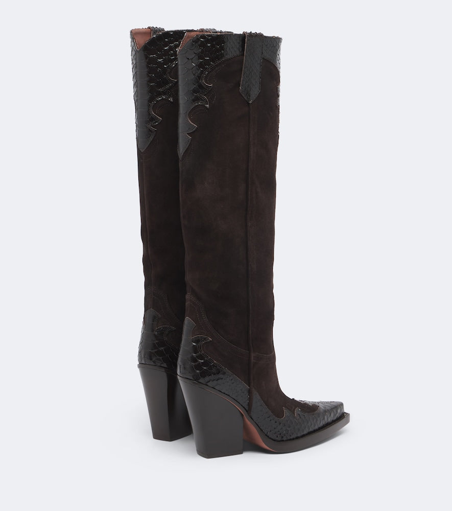 Paris Texas El Dorado suede cowboy boots
