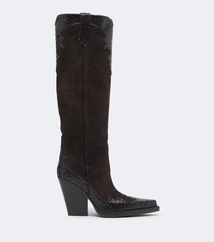 Paris Texas El Dorado suede cowboy boots