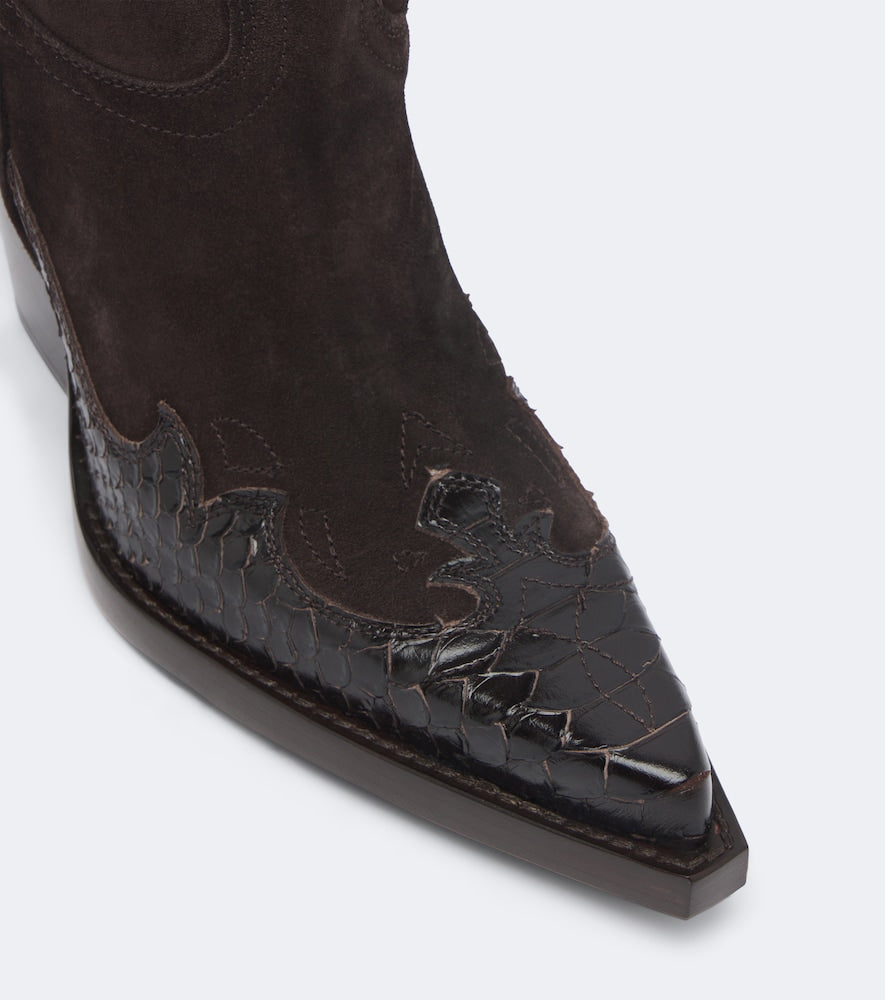 Paris Texas El Dorado suede cowboy boots