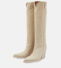 Paris Texas El Dorado suede knee-high boots