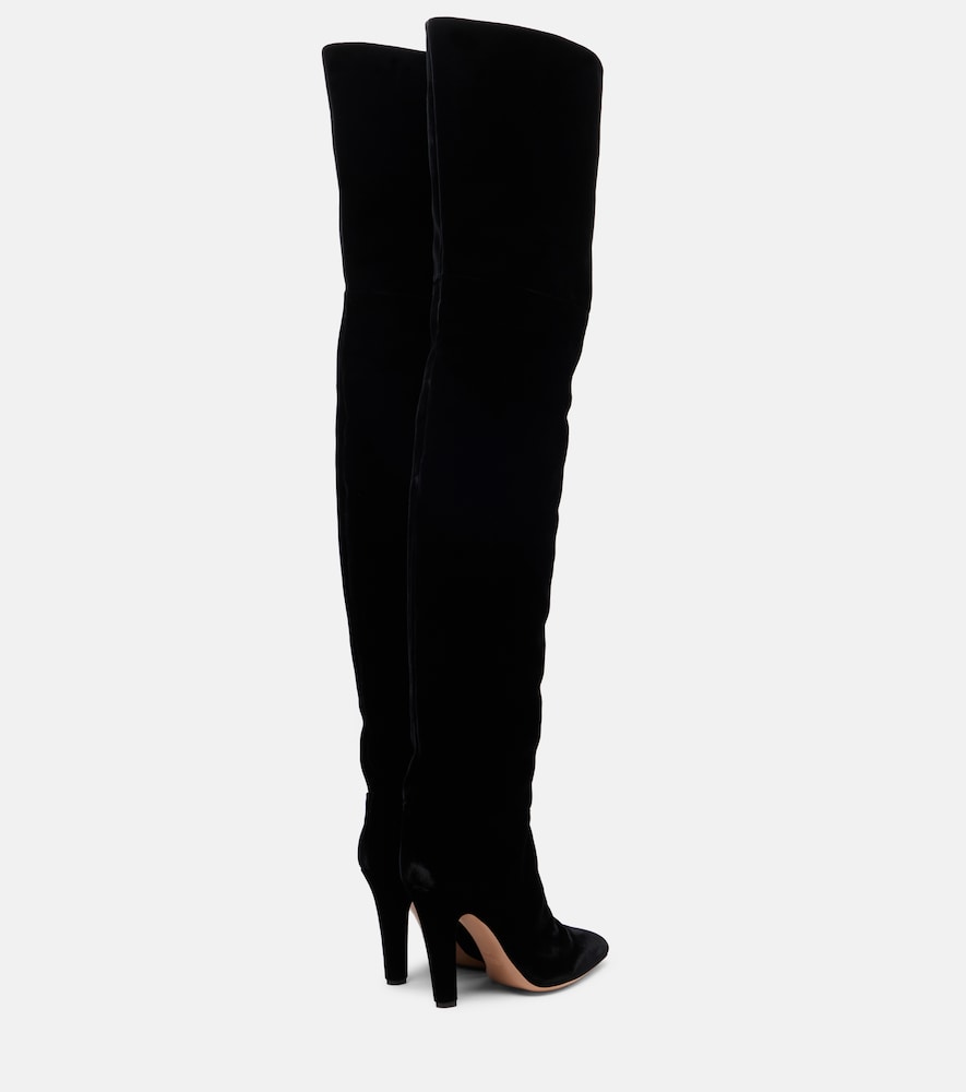 Paris Texas Elsa 100 velvet over-the-knee boots