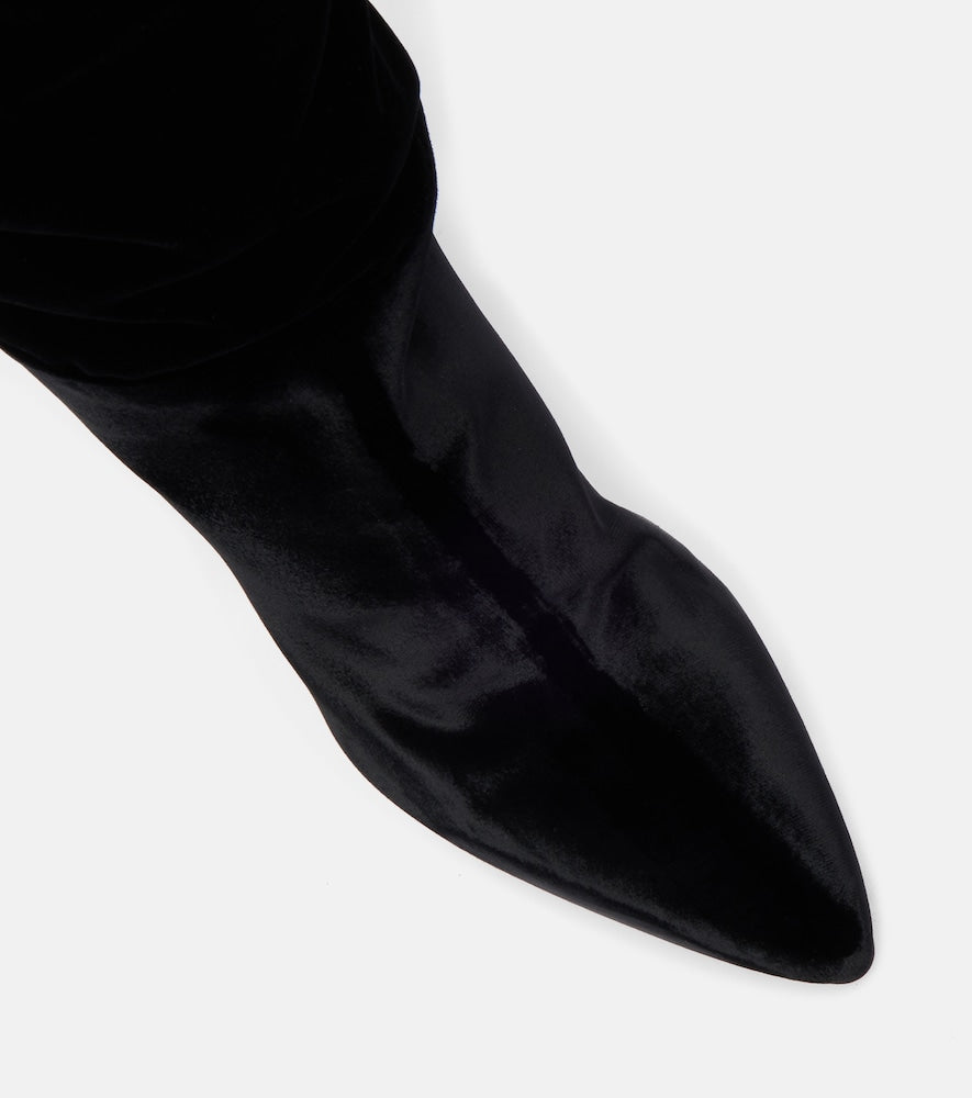 Paris Texas Elsa 100 velvet over-the-knee boots