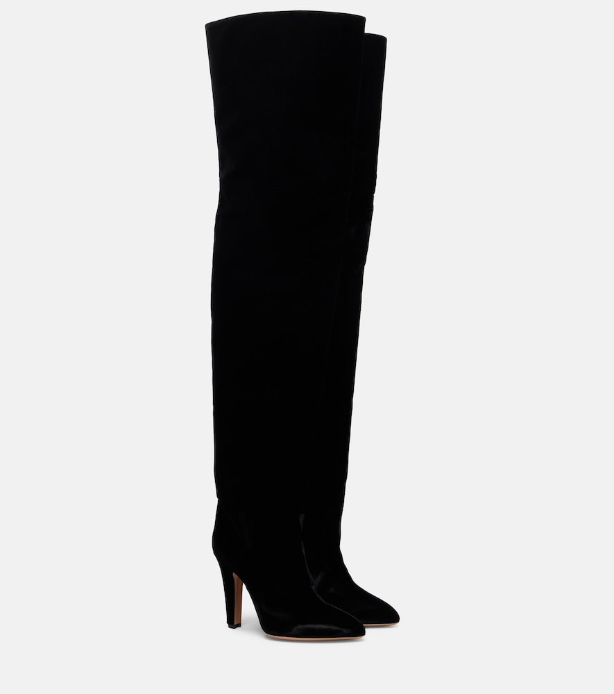 Paris Texas Elsa 100 velvet over-the-knee boots