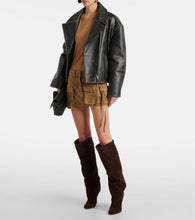 Paris Texas Esther 105 suede knee-high boots